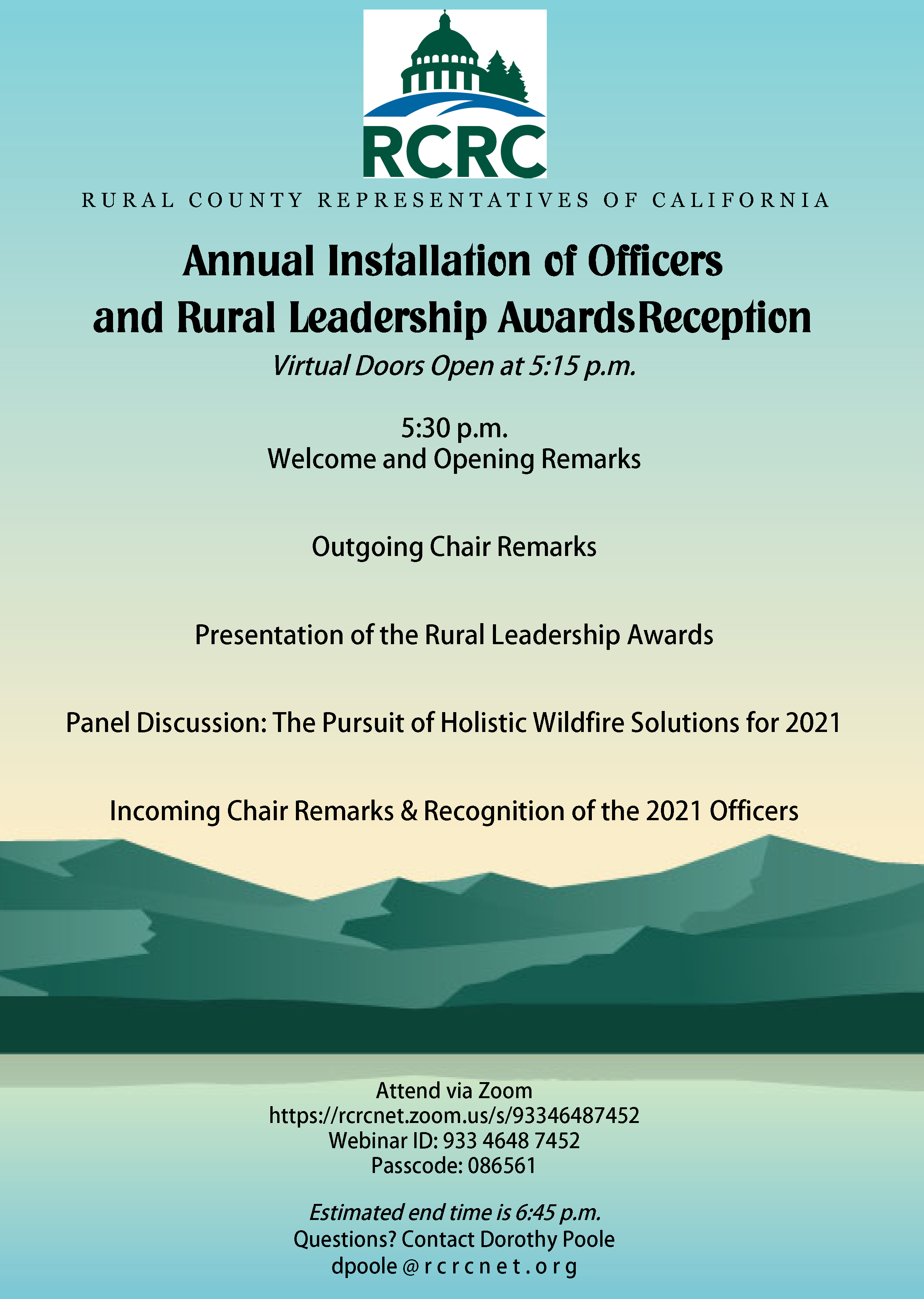 RCRC Annual Installation of Officers and Rural Leadership Awards